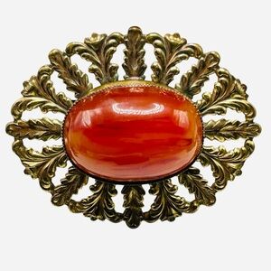 Rare Signed Jeanne Vintage Bakelite Brooch